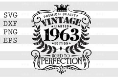 Premium Quality Vintage Limited 1963 SVG Design Product Image 1