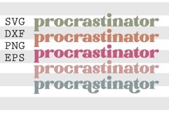 Procrastinator SVG Product Image 1