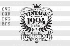 Premium Quality Vintage Limited 1994 SVG Design Product Image 1