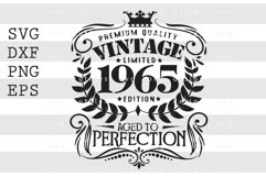 Premium Quality Vintage Limited 1965 SVG Design Product Image 1