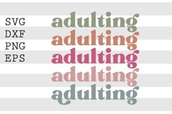 Adulting SVG Product Image 1