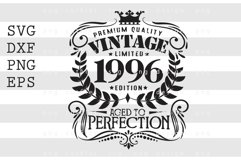 Premium Quality Vintage Limited 1996 SVG Design Product Image 1