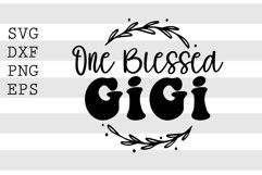 One blessed gigi SVG Product Image 1