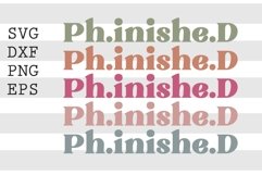 Ph inished D SVG Product Image 1