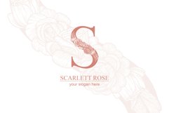 S logo, Letter S monogram, style floral Product Image 2