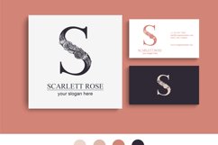 S logo, Letter S monogram, style floral Product Image 7