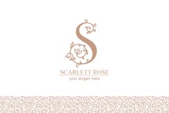 S logo, Letter S monogram, style floral Product Image 2