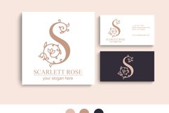 S logo, Letter S monogram, style floral Product Image 3