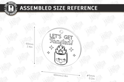 S'mores Gift Tag Laser Cut | Marshmallow Campfire Treat SVG Product Image 2