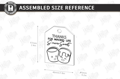 S'mores Gift Tags Laser Cut Bundle | Marshmallow Treat SVG Product Image 12