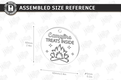 S'mores Gift Tag Laser Cut | Marshmallow Campfire Treat SVG Product Image 2