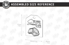 S'mores Gift Tags Laser Cut Bundle | Marshmallow Treat SVG Product Image 4