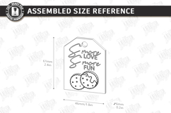 S'mores Gift Tag Laser Cut | Marshmallow Campfire Treat SVG Product Image 2