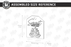 S'mores Gift Tag Laser Cut | Marshmallow Campfire Treat SVG Product Image 2