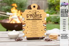 S'mores Menu Laser Cut|Menu Board|Laser Engraved|Kitchen SVG Product Image 1