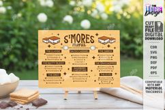 S'mores Menu Laser Cut|Menu Board|Laser Engraved|Kitchen SVG Product Image 1