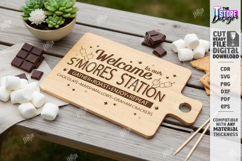 S'mores Serving Board Laser Cut|Laser Engraved|Cutting Board Product Image 1