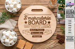 S'mores Serving Board Laser Cut|Laser Engraved|Cutting Board Product Image 1