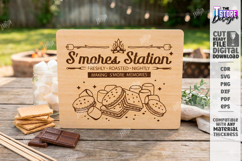 S'mores Serving Board Laser Cut|Laser Engraved|Cutting Board Product Image 1