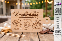 S'mores Serving Boards Laser Cut Bundle|S'mores SVG|Campfire Product Image 12