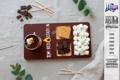 S'mores Station Tray Laser Cut | S'mores Bar Organizer SVG Product Image 1