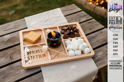 S'mores Station Tray Laser Cut Bundle | S'mores Organizer Product Image 7