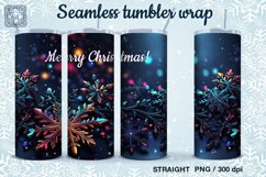 4 Christmas Seamless Tumbler Wrap 20 oz Product Image 5