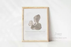 Girl Mom Svg, Mother Daughter Silhouette, Love You Mom 003 Product Image 8
