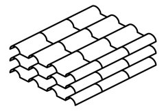 Roof tile sheet stack. Pile of bulding construction material Product Image 1