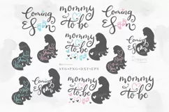 Mommy to Be Svg, Pregnancy Reveal, Mom to be Coming Soon 014 Product Image 5
