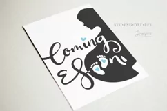 Mommy to Be Svg, Pregnancy Reveal, Mom to be Coming Soon 014 Product Image 9
