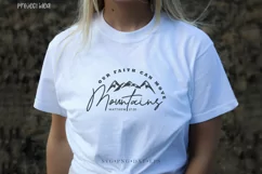 Faith Can Move Mountains svg, Christian bile verse 077 Product Image 8