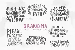 Grandma svg cut file, grandkids, blessed 090 Product Image 1