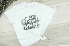 Grandma svg cut file, grandkids, blessed 090 Product Image 3