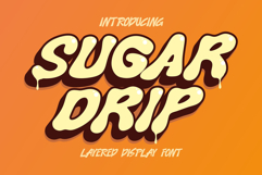 Sugar Drip - Melted and Layered Display Font Product Image 1