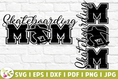 Skateboarding Mom SVG, Skateboarding Mom PNG, Kid Skate Park Product Image 1