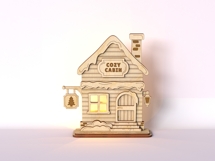 Christmas Wooden House Laser Cut File | Product Image 3