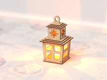 Christmas Lantern Laser Cut File SVG Wooden Candle Holder Product Image 3