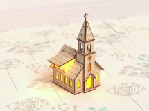 Wooden Church Laser Cut File Product Image 3