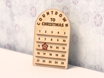 Advent Calendar SVG for Laser | Countdown to Christmas Wood Product Image 3