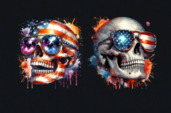 4th of July Skull sublimation print design PNG Product Image 2