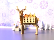 Wooden Reindeer Advent Calendar SVG Product Image 3