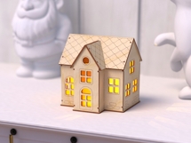 Simple House - Miniature Christmas House SVG | Laser Cut Product Image 3