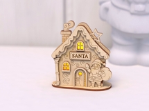 Santa House Light Box SVG Product Image 3