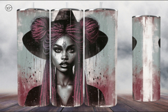 4 Witch Seamless Tumbler Sublimation, 20 oz Tumbler Wrap Product Image 3