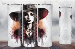 4 Witch Seamless Tumbler Sublimation, 20 oz Tumbler Wrap Product Image 4