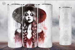 4 Witch Seamless Tumbler Sublimation, 20 oz Tumbler Wrap Product Image 5