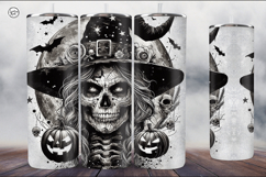 4 Witch Seamless Tumbler Sublimation, 20 oz Tumbler Wrap Product Image 3