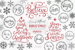 Christmas Ornaments Svg / Hand-Lettered round svg files 135 Product Image 1
