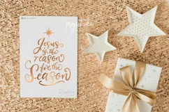 Christmas Ornaments Svg / Hand-Lettered round svg files 135 Product Image 7